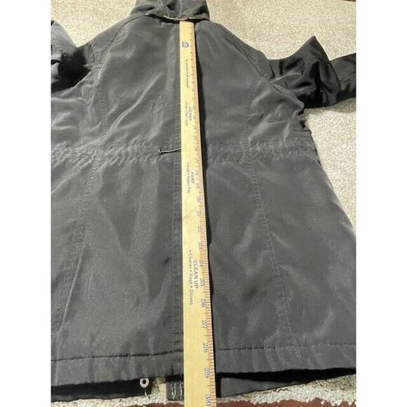 Braetan Windbreaker Jacket Womens LP Plus Removable Hood Full Zip Black - Picture 6 of 9